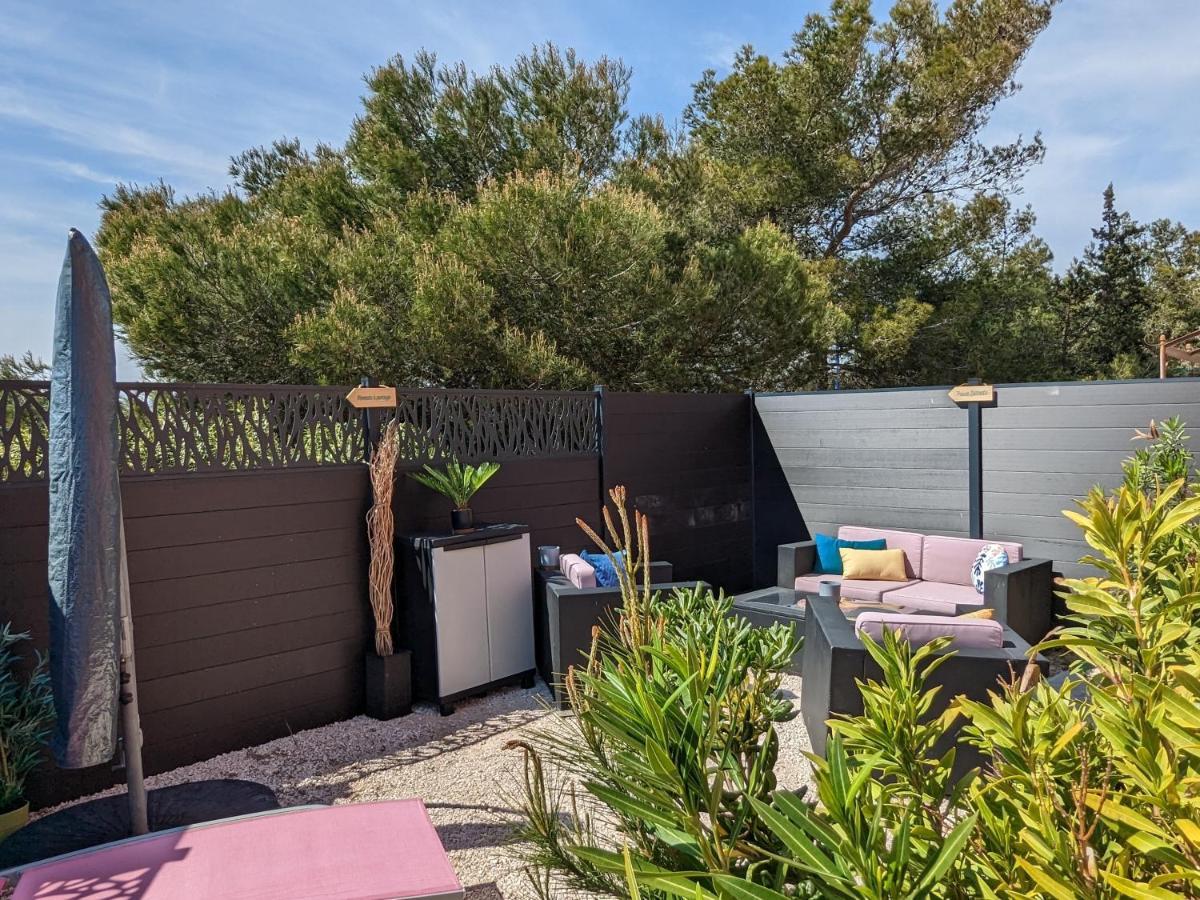 L'Instant Mer - Bord De Mer - Studio Avec Grand Jardin A La Capte Hyères Eksteriør billede