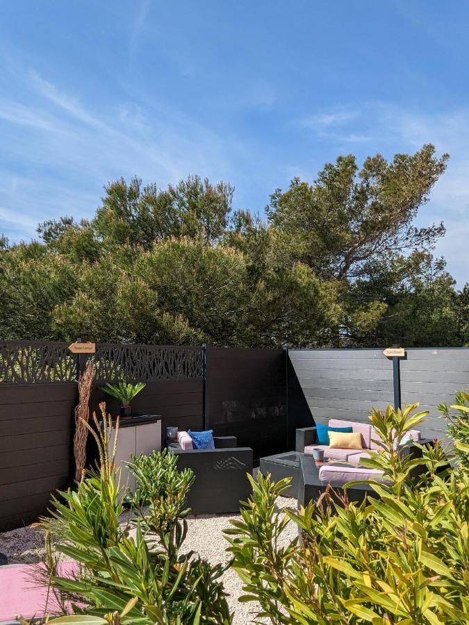 L'Instant Mer - Bord De Mer - Studio Avec Grand Jardin A La Capte Hyères Eksteriør billede